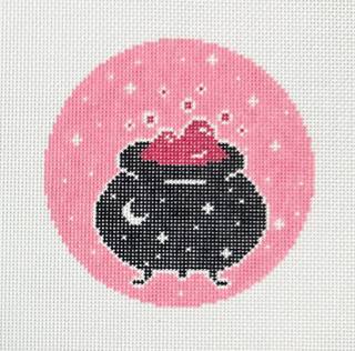 Pink & Spooky Cauldron by Spellbound Stitchery (thumbnail)