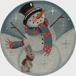 Smiling Snowman 1082e by Rebecca Wood Designs (thumbnail)