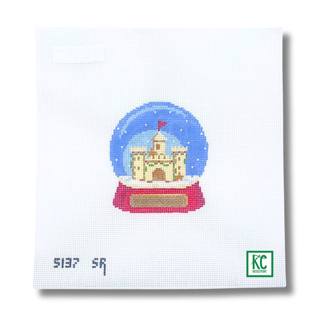 Snow Globe Sandcastle Canvas by Susan Roberts Needlepoint (thumbnail)