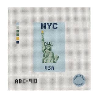NYC Lady Liberty Travel Book by Atlantic Blue Canvas (thumbnail)
