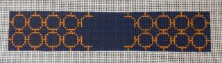 Mongrammable Bracelet Cuff in Navy/Orange (UVA) by Pointe 2 Pointe (thumbnail)