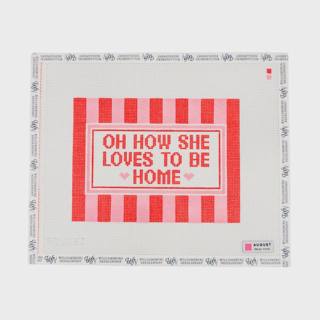 Oh How She Loves To Be Home - Pink by August Design Works (thumbnail)