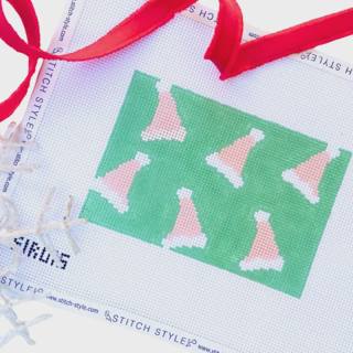 Santa Hats Canvas by Stitch Style Needlepoint (thumbnail)