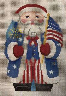 stars & stripes santa by Susan Roberts Needlepoint (thumbnail)