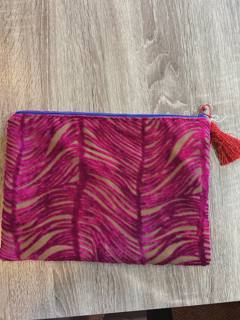 Anna Clutch 007 blue zipper by Colors of Praise Art Studio (thumbnail)