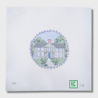 Little Women Collection Orchard House Round Canvas by The Plum Stitchery (thumbnail)