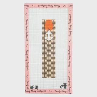 Nantucket Anchor Key Chain by Stitch Style Needlepoint (thumbnail)