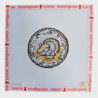 Transferware Turkey Ornament by The Gingham Stitchery (thumbnail)