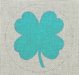 Teal Clover Round by Raymond Crawford (thumbnail)