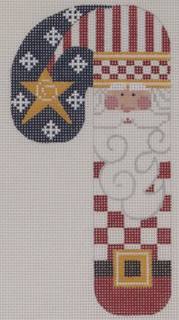 patriotic santa candy cane by Danji Designs (thumbnail)