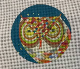 Colorful Owl Ornament by PLD Designs (thumbnail)