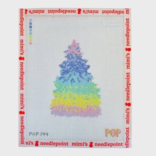 Rainbow Ombre Christmas Tree by POP! Needle Arts (thumbnail)