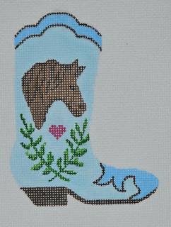 Mini Boot - Love Horses by Kate Dickerson Needlepoint Collections (thumbnail)