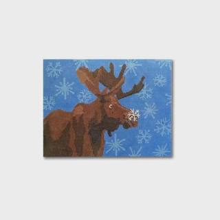 Moose & Snowflake by CBK Needlepoint (thumbnail)