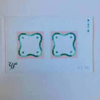 Palm Beach Squiggle Coasters x 2 by Wipstitch Needleworks (thumbnail)