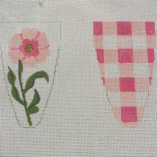 Flower and Gingham 2 sided Scissor Case by Patricia Sone (thumbnail)