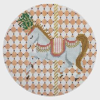 Vintage Circus - Carousel Horse Ornament by The Plum Stitchery (thumbnail)