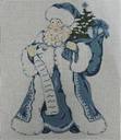 Wedgwood Santa Canvas by The Gingham Stitchery (thumbnail)