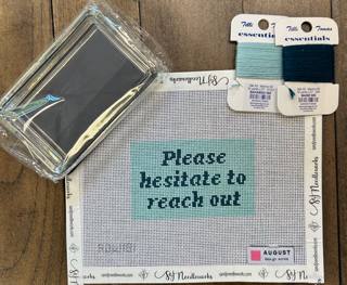Please Hesitate to Reach Out - Needlepoint Paperweight Kit by August Design Works (thumbnail)