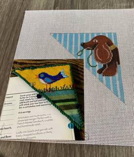 Brown puppy triangle bookmark by Patti Mann (thumbnail)