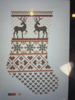 Mini Sock Nordic Reindeer by NPJ Designs (thumbnail)