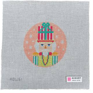 Pink Present Nutcracker Canvas by August Design Works (thumbnail)