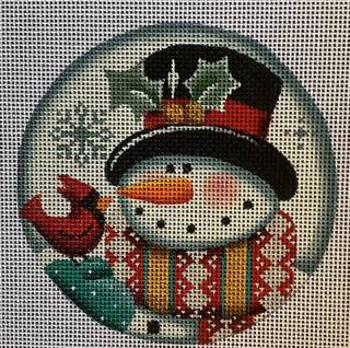 Snowman with Cardinal by Rebecca Wood Designs (thumbnail)