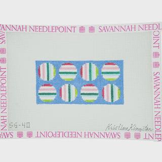 Cool Pinks & Greens on Light Blue Sunglass Case by Chris Lewis Distributing (thumbnail)
