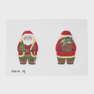 Two-Sided Woodsman Santa by Liz Goodrick-Dillon (Tapestry Tent, via Susan Roberts) (thumbnail)
