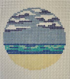 Perfect Day Round Insert by Anne Fisher Needlepoint (thumbnail)