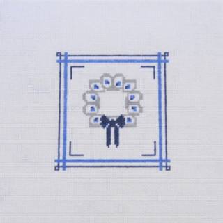 Oyster Wreath Canvas by Frances Mary Needlepoint (thumbnail)