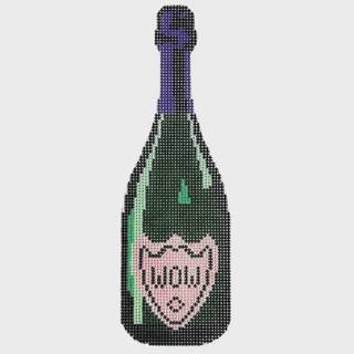 Wow Champagne Ornament by Initial K Studio (thumbnail)