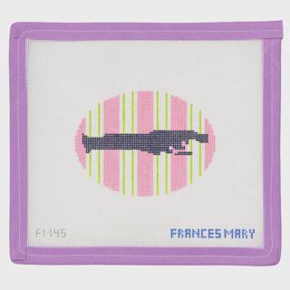 Palm Beach Map by Frances Mary Needlepoint (thumbnail)