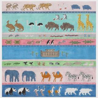 Noah's Two by Two Pillow by Wipstitch Needleworks (thumbnail)