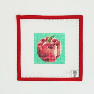 Red Bell Pepper Square by Beau Verre Art (thumbnail)