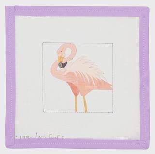 Looped Neck Flamingo Coaster by Lycette Designs (thumbnail)