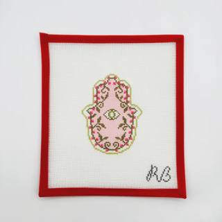 Garden Hamsa Hand, pink by Rachel Barri Designs (thumbnail)