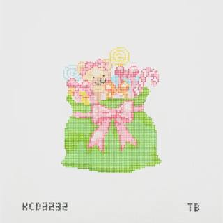 Pink + Green Santa's Bag of Toys by KCN Designers (thumbnail)