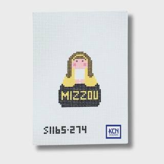 Black and Gold College Angel Canvas by KCN Designers (thumbnail)