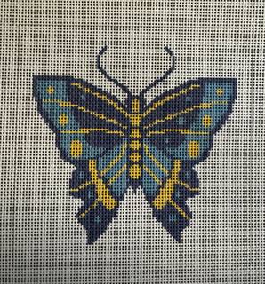 Blue & Gold Butterfuly by Tilli Tomas (thumbnail)