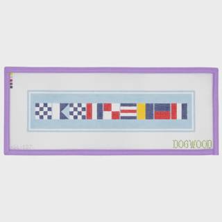 Nantucket in Nautical Flags by Dogwood Needlepoint (thumbnail)