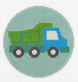 Dump Truck Round by Atlantic Blue Canvas (thumbnail)