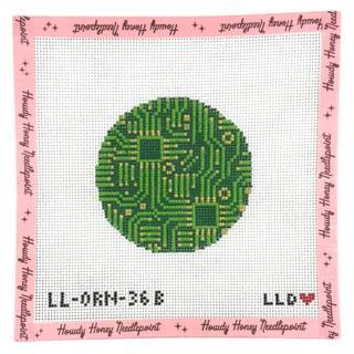 Circuit Board Round by Laura Love Designs (thumbnail)