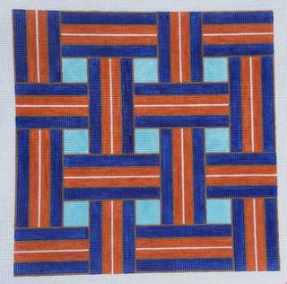 Hick Ribbon Orange Square by Oz Needle and Thread (thumbnail)