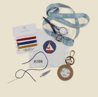 Love Boat Key Fob Needlepoint Kit by Happy Stitching (thumbnail)