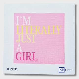 Just a Girl Canvas by KCN Designers (thumbnail)