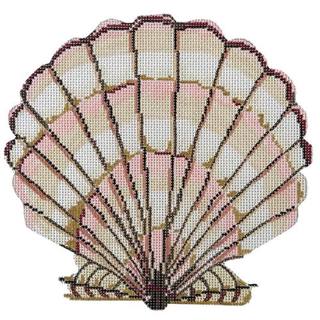 Pink Scallop Shell Large by Silver Needle (thumbnail)