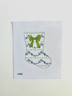 Garland Ornament Sized Stocking Canvas by KCN Designers (thumbnail)
