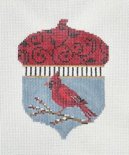 Winter Cardinal Acorn by Colonial Needle Company (thumbnail)