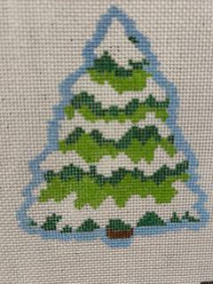 Frosted Christmas Tree by Threaded and Tipsy Designs (thumbnail)
